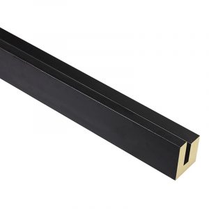 10mm 'Panel Tray Profile' Matt Black 8mm Rebate