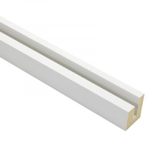 DISCONTINUED 10mm 'Panel Tray Profile' Matt White 8mm Rebate