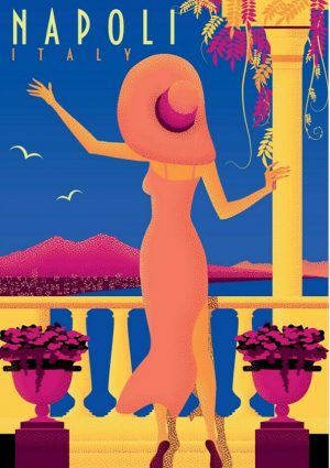 Napoli Vintage Travel Poster
