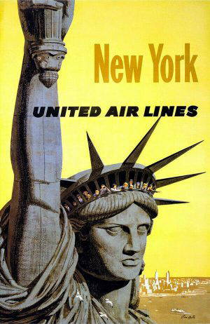 New York Vintage Travel Poster