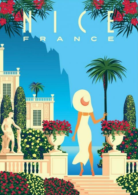 Nice France Vintage Travel Poster | Yorks Framing