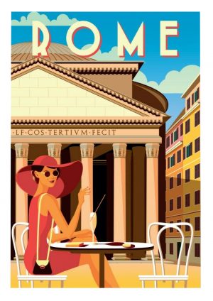 Rome Vintage Travel Poster