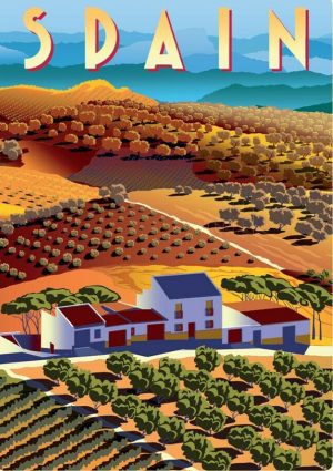 Spain Vintage Travel Poster
