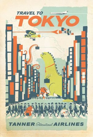 Tunisia Vintage Travel Poster