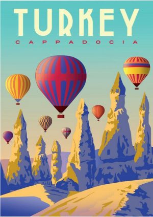 Turkey Vintage Travel Poster