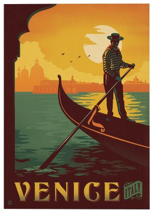Venice Vintage Travel Poster