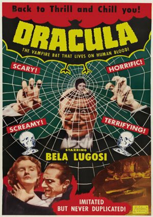 Bela Lugosi - Dracula - Horror Movie Poster