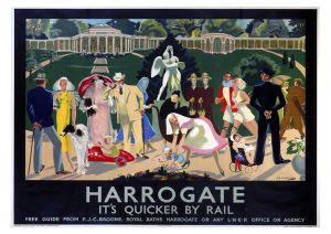 Harrogate Busy Park ART PRINT