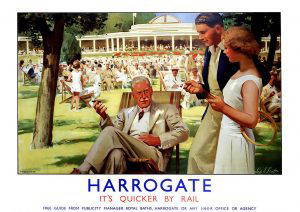Harrogate - Deck chairs in the shade Art