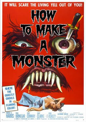 How to make a Monster - Horror Movie Poster
