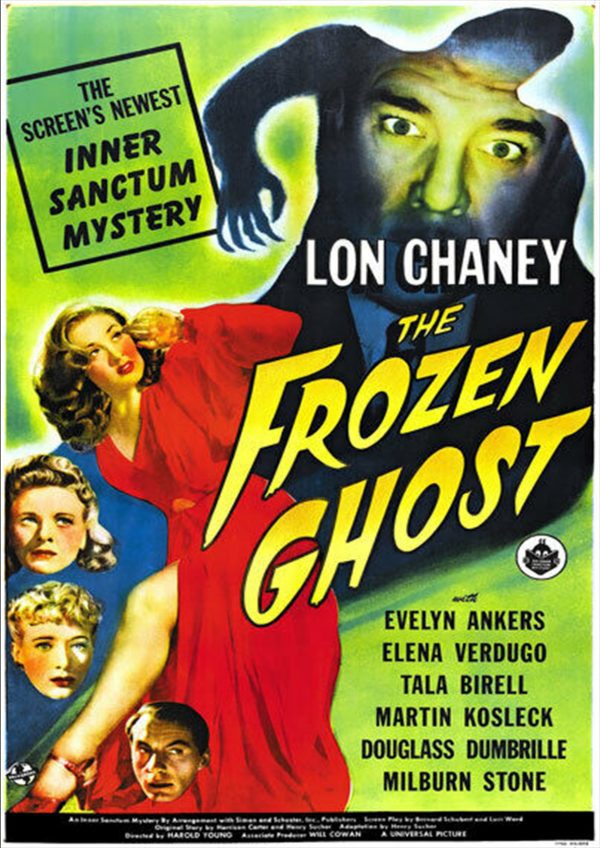 Lon Chaney - The Frozen Ghost - Horror Movie Poster