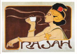 Rajah Coffee Belgian Art Poster - 1898