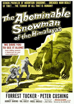 The Abominable Snowman of the Himalayas - Horror Movie Poster