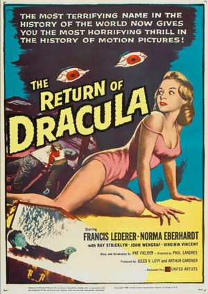 The Return of Dracula - Horror Movie Poster