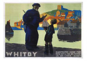 Whitby Harbour Pier Art Print
