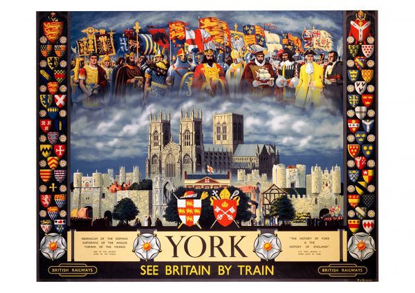York See Britain by Train Art Print