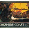 Yorkshire Coast - Paul Jones fights off Scarborough 23rd Sept 1779 Art Print Art Print