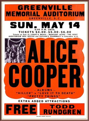 Alice Cooper - Rock Band Poster