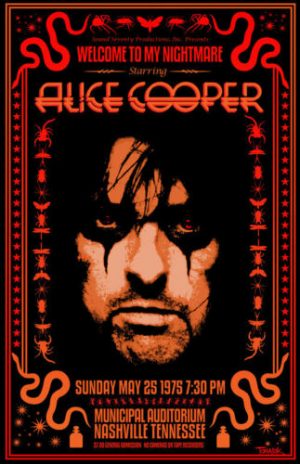 Alice Cooper - Rock Band Poster
