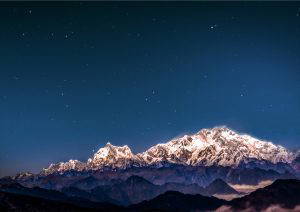 Kanchenjunga South Peak, India Print