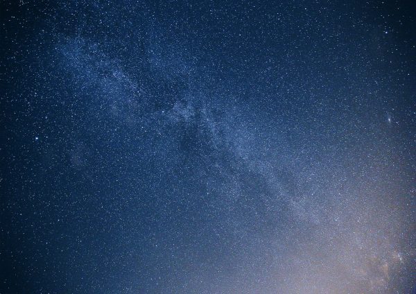 Milky Way Dark Blue Print