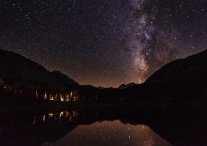 Milky Way - Lake Mountains Print
