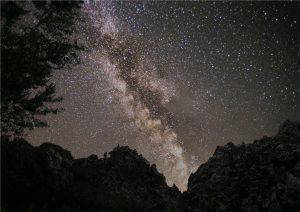 Stars and Mountain Print