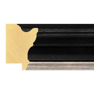 49 X 34MM LUXE WENTWORTH BLACK/SILVER SCOOP