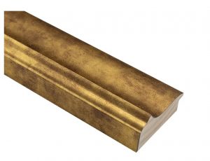 78mm 'Ferrous' Textured Gold Frame Moulding