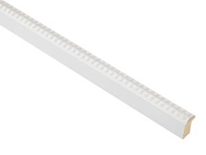 16mm 'Victoria' White Frame Moulding